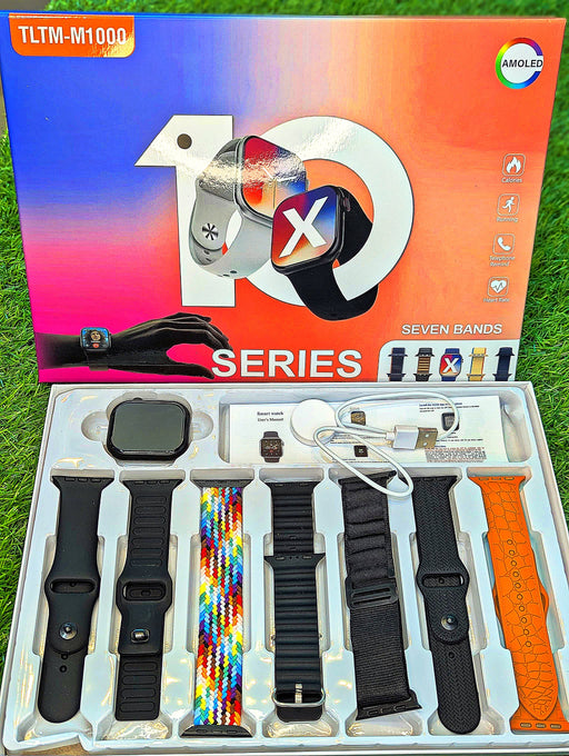 Series 10 Smart Watch With Seven Straps - Amoled Display (TLTM- M1000)
