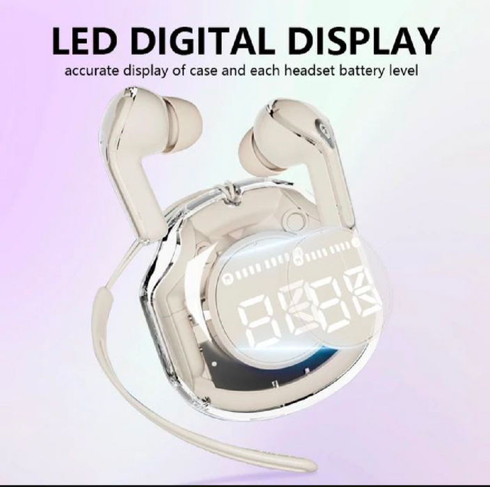 Air 39 Earbuds - Air 39 Transparent Earbuds - Air 39 Original Earbuds - High Quality Sound - Bluetooth 5.3 - Accurate right Left - 100% Original Quality - Super Bass - Super Sound - HD Calling - ENC technology