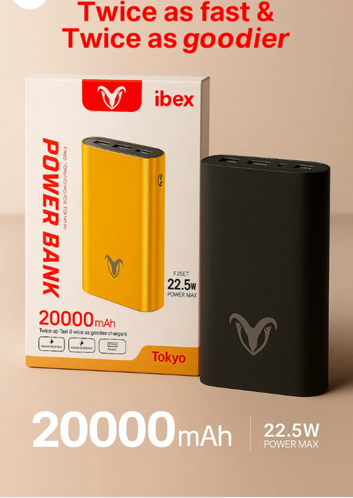 IBEX  POWER BANK 20000mah battery